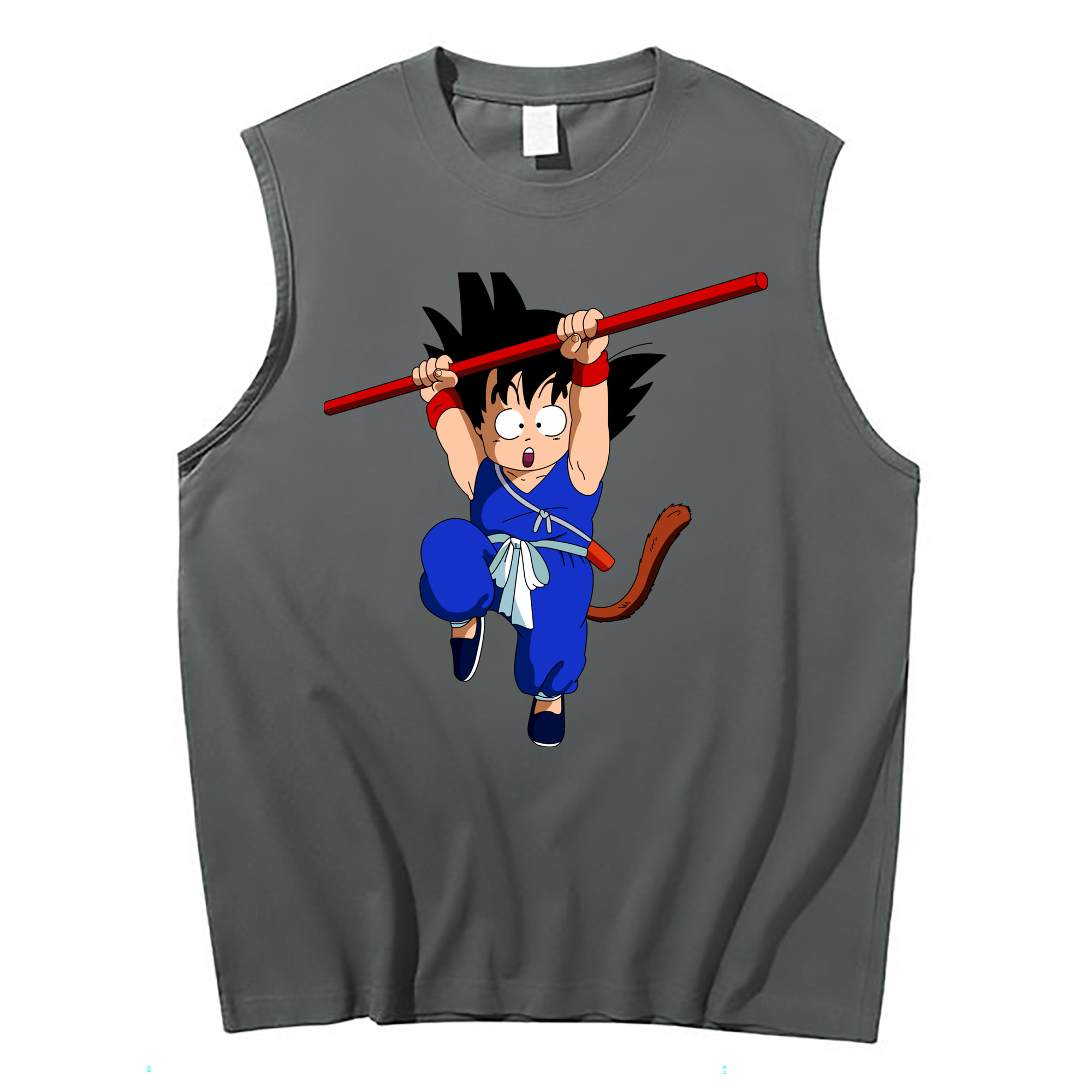 （画像用） ドラゴンボール 孫悟空（そん ごくう）Son Goku カカロット DRAGON BALL Kakarotto コットン100％タンクトップ（フロントプリント）